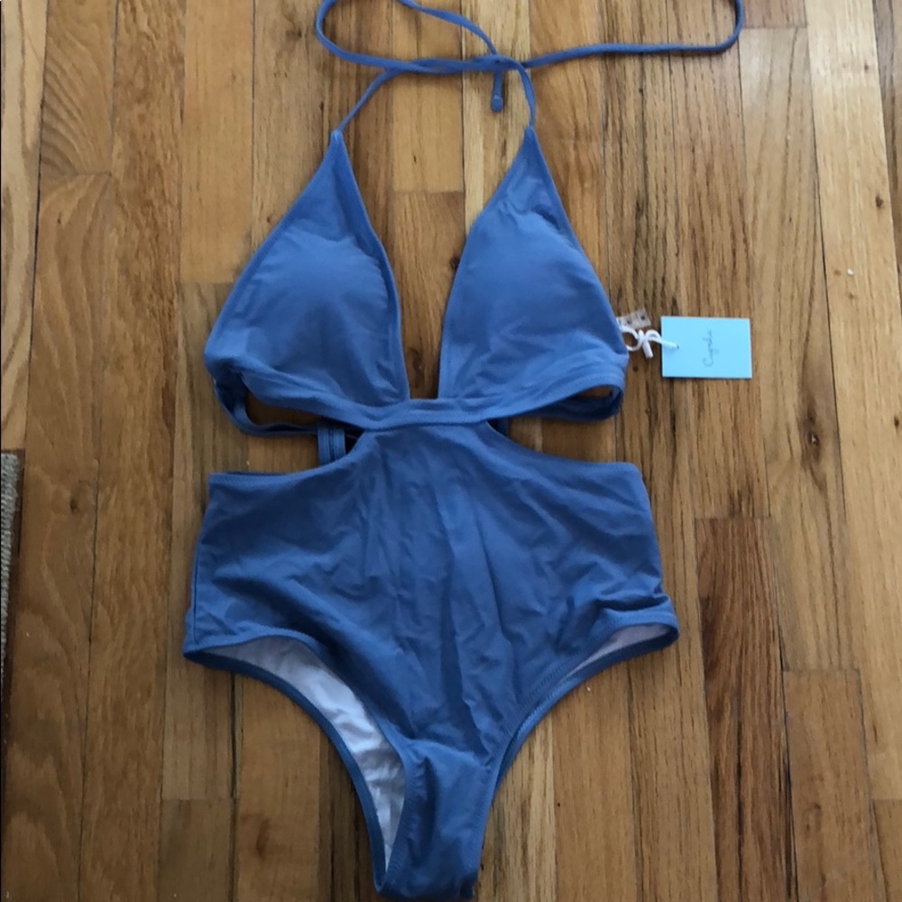 Cupshe City of Sky Halter One-piece